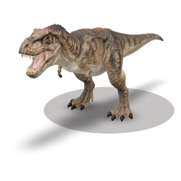 T. rex character made and rigged with Bake3D